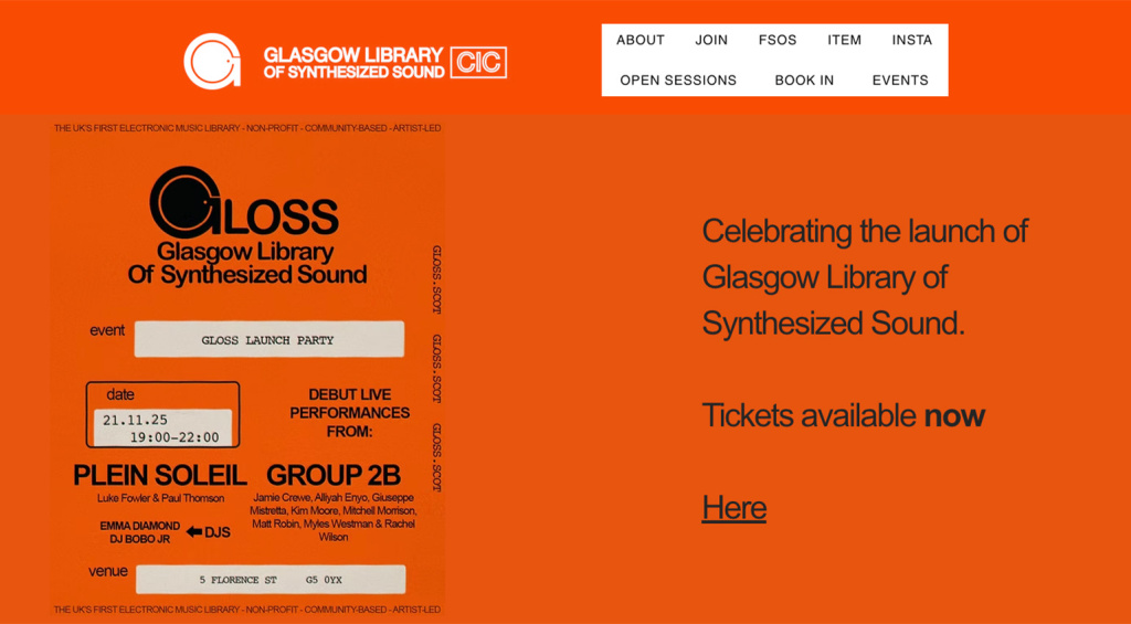 bibliothèque de sons synthétisés de Glasgow