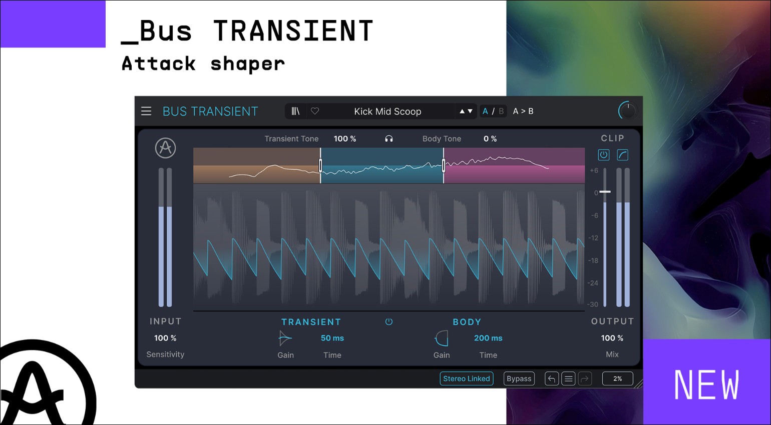 Arturia Bus TRANSIENT: An Intuitive Shaping Tool