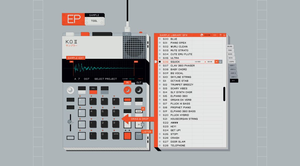 Exemple d'outil EP pour Teenage Engineering