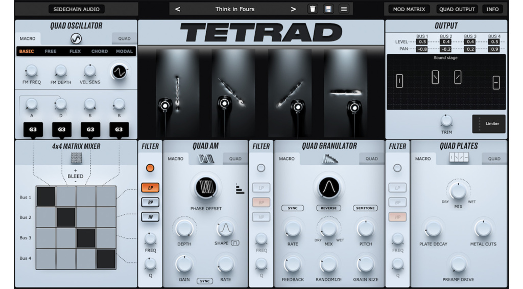 Tétrade audio physique