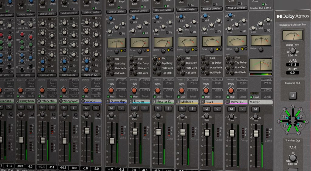 Mélangeur Harrison Audio Mixbus 10