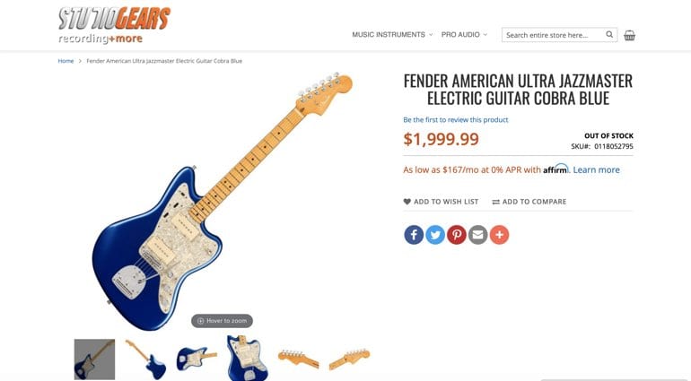 Fender série américaine Ultra