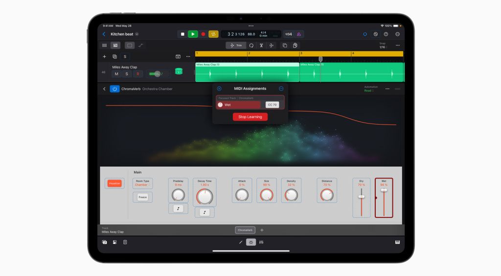 Apple Logic Pro Apprendre le MIDI sur iPad