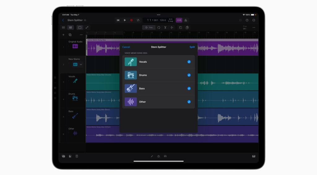 Séparateur de tige Apple Logic Pro 11