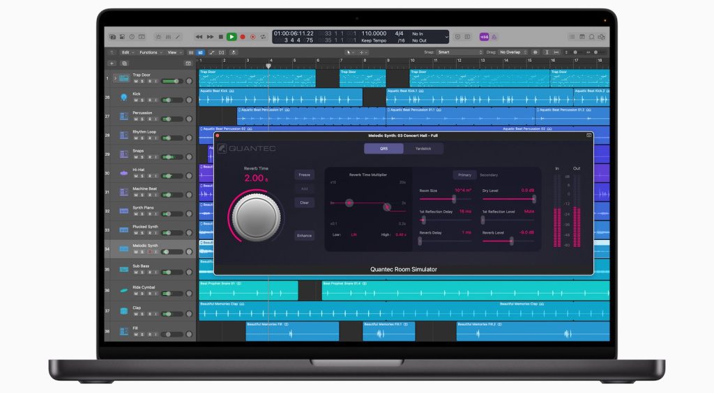 Mise à jour Apple Logic Pro 11.1 pour Mac