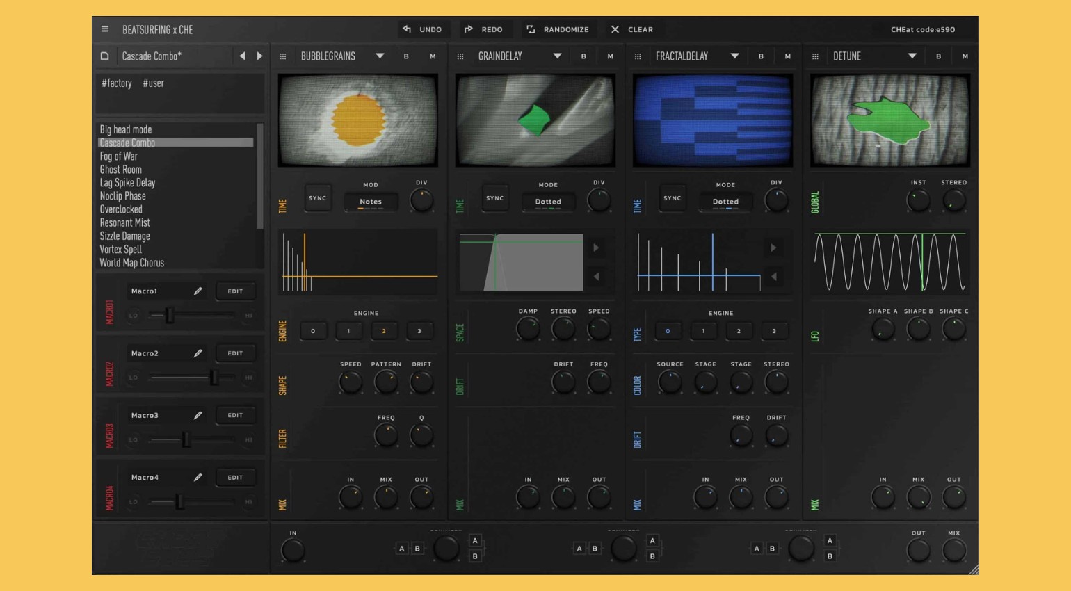 CHEat code: The BEATSURFING Effect Kit for More Than Just Sound Design and a Lot of Fun!