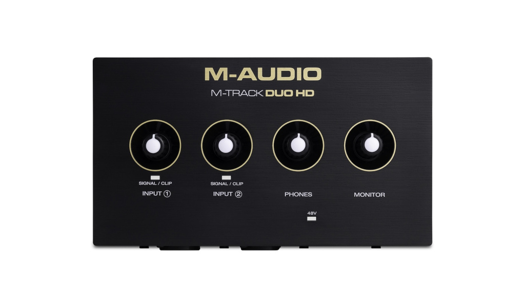 M-Audio M-Track Duo HD : commandes principales