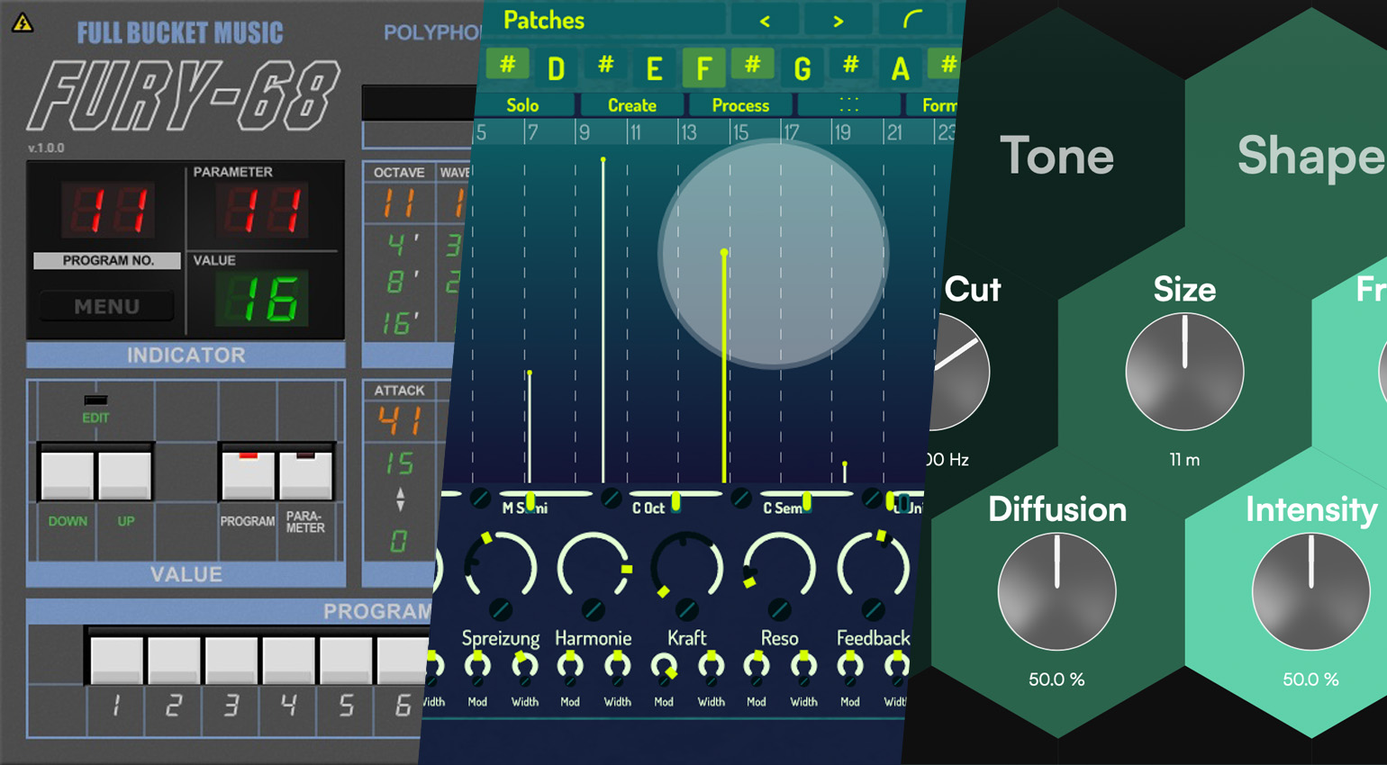 Fury-68, Hammer & Meißel, RoomLite: Free Plugins of the Week