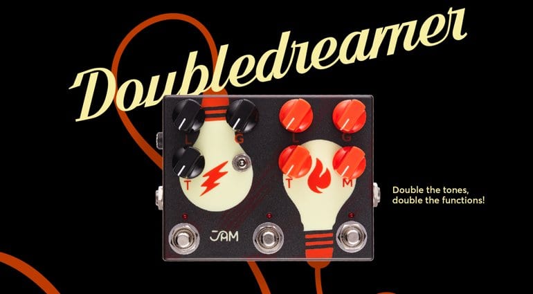 JAM Pedals Double Dreamer stacks two drives in one pedal