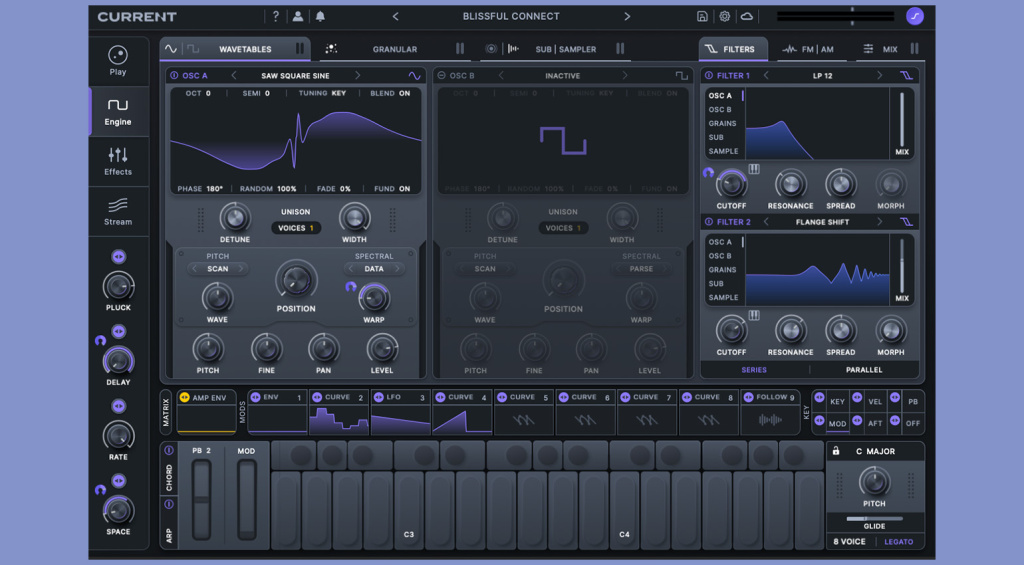 Courant audio minimal