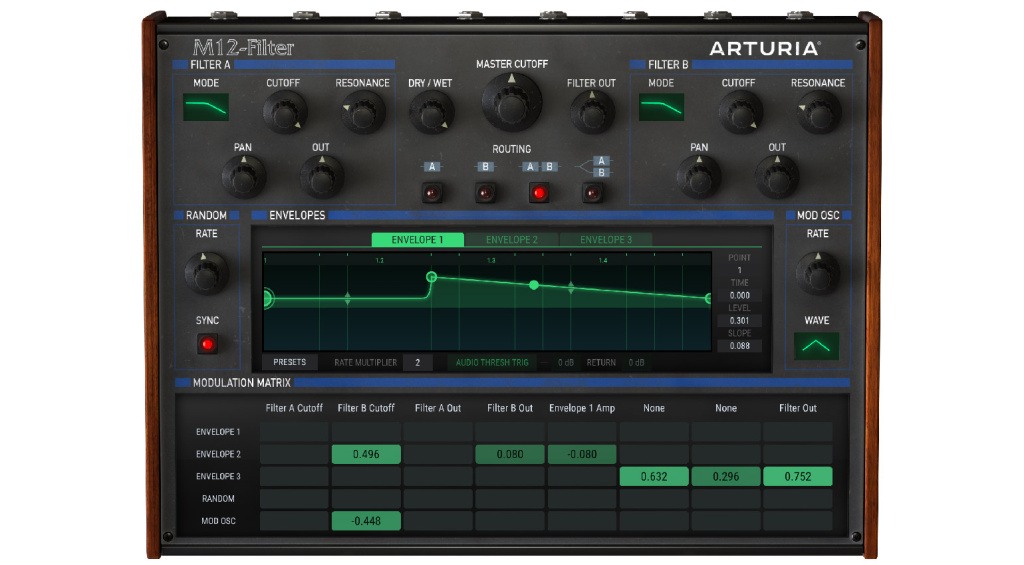 Filtre Arturia M12