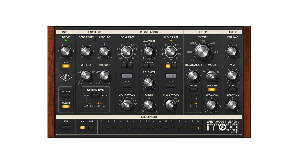 Collection de filtres UAD Moog