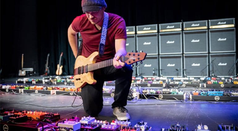 Rob Scallon breaks Guinness World Record for guitar effect pedalboard
