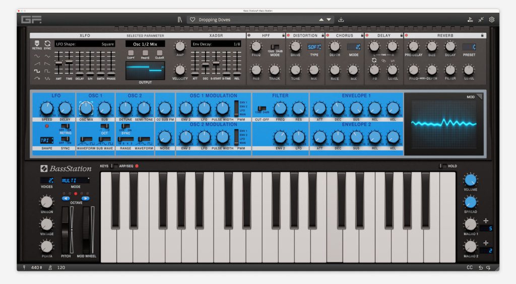 Station de basse GForce Novation