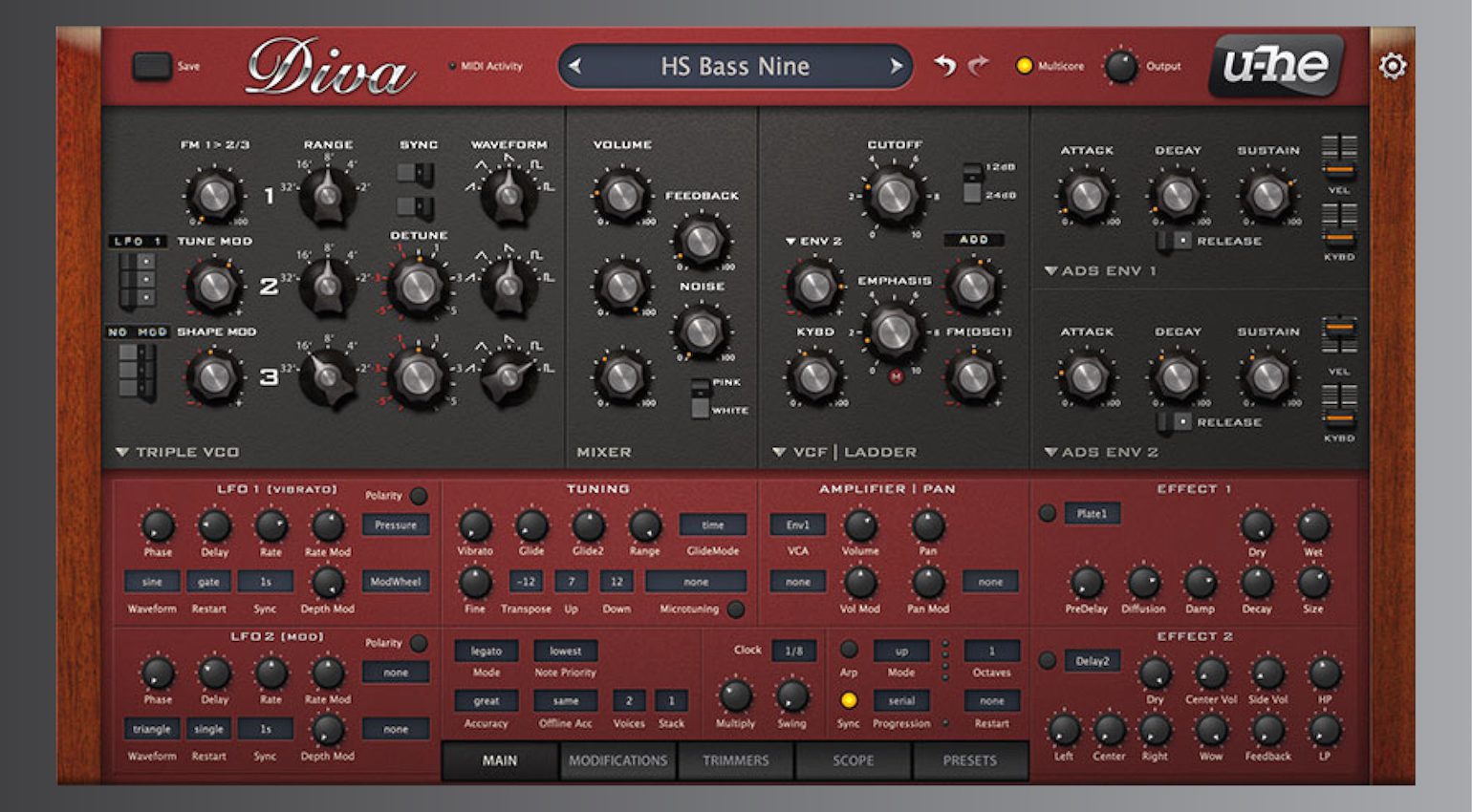 Plugins Roland Jupiter-8 : U-He Diva