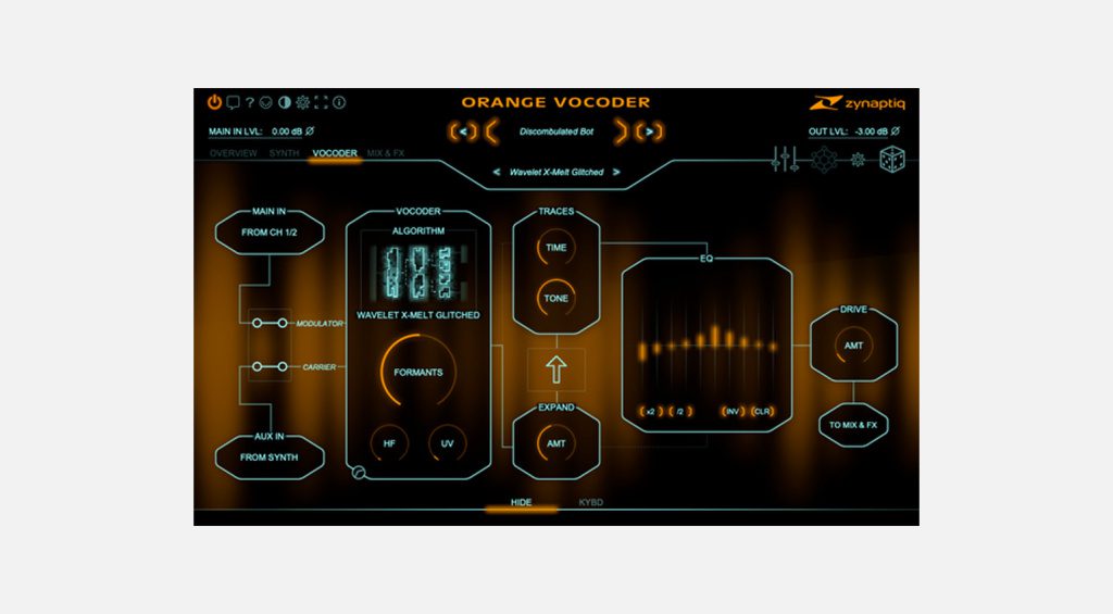 Vocodeur Zynaptiq Orange