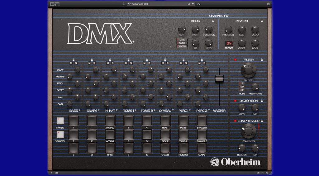Logiciel GForce Oberheim DMX