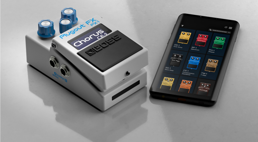 Boss PX-1 Plugout FX : Seize pédales Boss classiques dans une seule pédale !