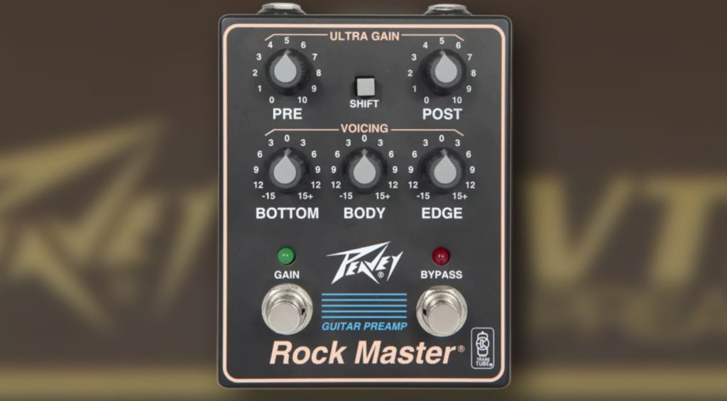 Pédales de préampli Peavey : Bandit, Rock Master, Decade, Session et VTM