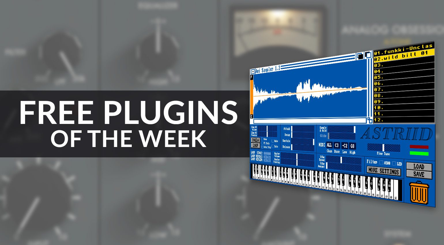 Ami Sampler, ATONE, Solinoid: Free Plugins of the Week