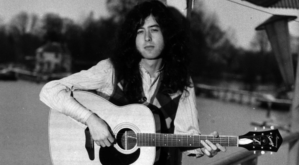 Aussi bon avec une guitare acoustique : Jimmy Page