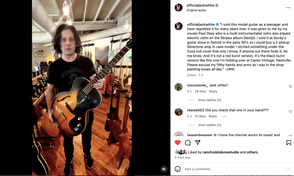 L'amour perdu de Jack White