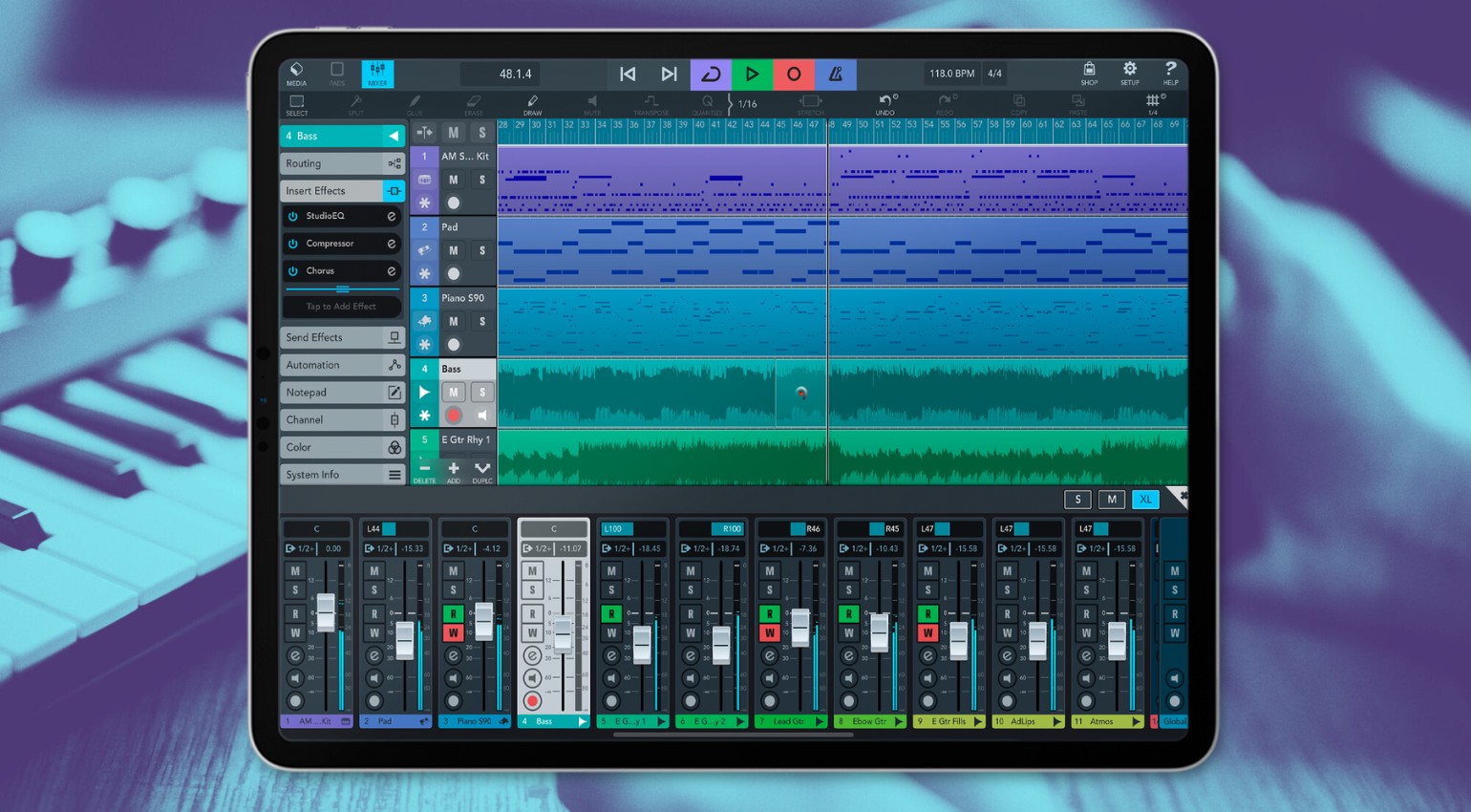 Steinberg Cubasis 3.8 Update: New Guitar Effects and Workflow Features