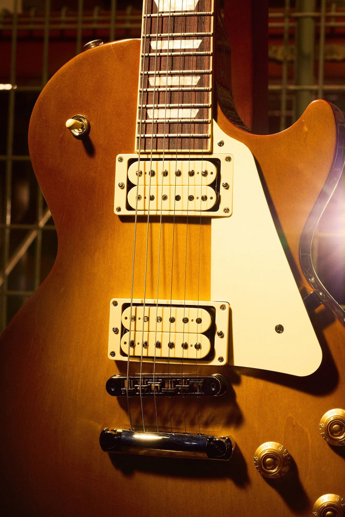 Gibson Les Paul Studio Double Trouble Uncovered Burstbucker Pro Double Classic Bobines blanches