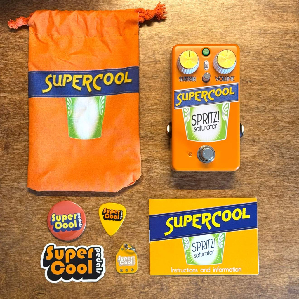 Supercool Pedals nouveau SPRITZ ! Saturateur avec étui bonbon !