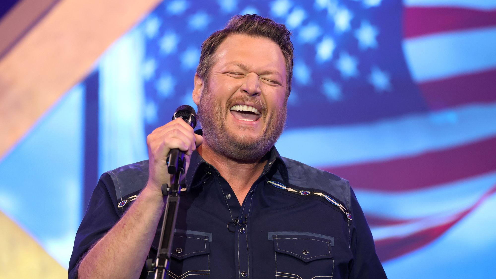 Blake Shelton Had a Colorful Explanation for Missing Wife Gwen Stefani’s Sphere Residency