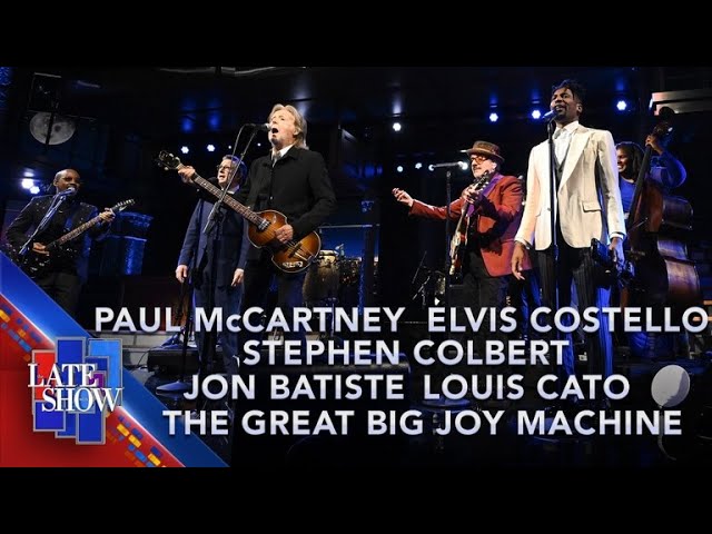Paul McCartney termine le parcours "Late Show" de Stephen Colbert avec une interprétation spéciale de "Hello Goodbye"